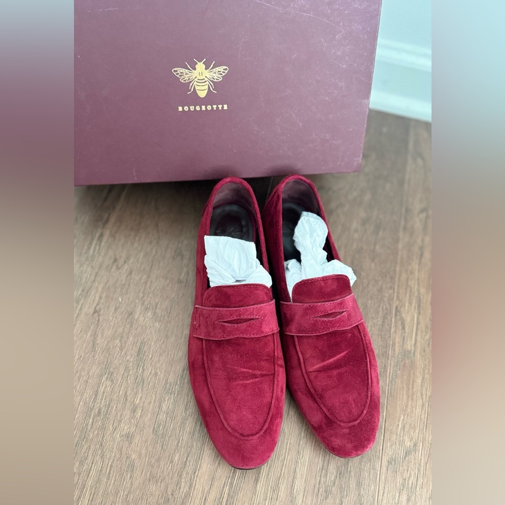 Bougeotte Bordeaux Suede Flaneur Loafer size IT 40